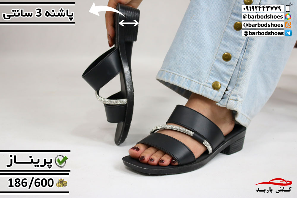 دمپایی مجلسی زنانه پاشنه دار