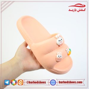 قیمت عمده دمپایی میانه مدل هانی استیکر دار