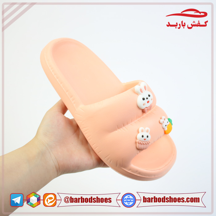 قیمت عمده دمپایی میانه مدل هانی استیکر دار