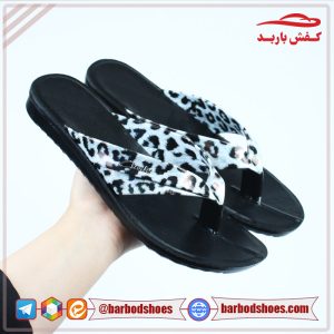 خرید دمپایی زنانه انگشتی مدل پلنگی کد C6