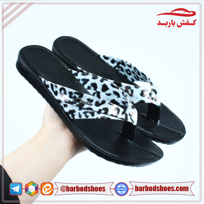 خرید دمپایی زنانه انگشتی مدل پلنگی کد C6
