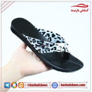 قیمت عمده دمپایی زنانه انگشتی مدل پلنگی کد C6