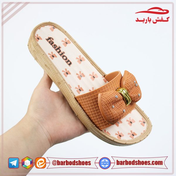 خرید دمپایی زنانه پلاستیکی مدل مرجان کفی دار