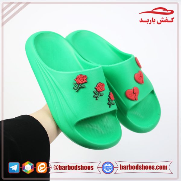خرید دمپایی پلاستیکی عمده مدل سه گل