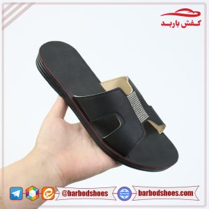 خرید دمپایی زنانه طبی مدل هرمس نگینی