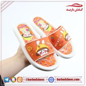 خرید دمپایی پلاستیکی بچگانه مدل توت فرنگی