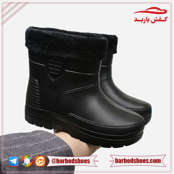 خرید چکمه مردانه پلاستیکی مدل پولیشی