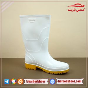 قیمت چکمه پلاستیکی ساق کوتاه مدل کف زرد