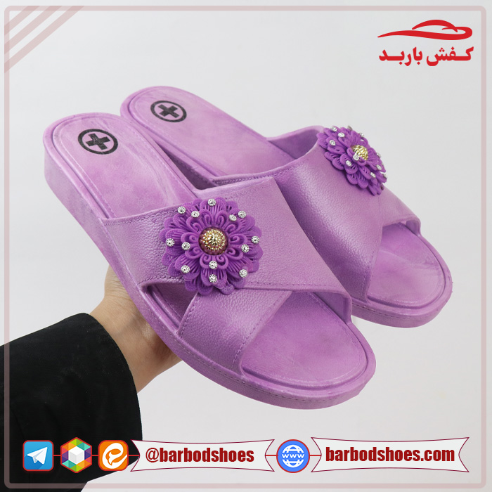 خرید دمپایی زنانه مدل گلرخ پلاستیکی