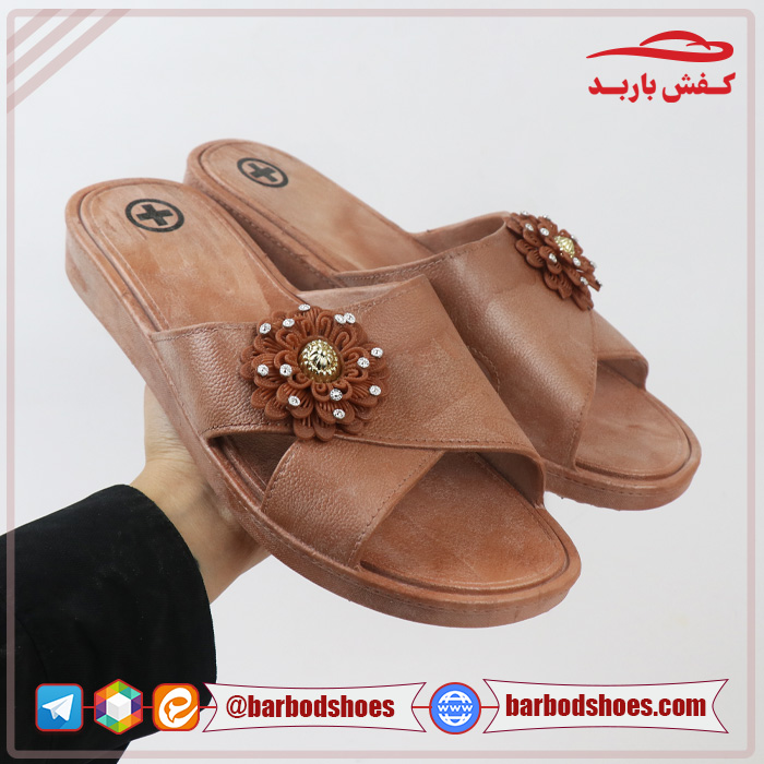 قیمت عمده دمپایی مدل گلرخ